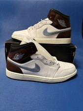 Nike Air Jordan 1 AJ1 Mid SE White/Black/Sail/Blue Grey FQ7831-142 Shoes Mens 11