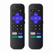 2pack Remote Control Replacement for All Roku TV TCL/Hisense/Onn Roku