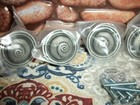 5 Franklin Brass Seaside Cottage Seashells Pewter Drawer Pulls Cabinet Knobs