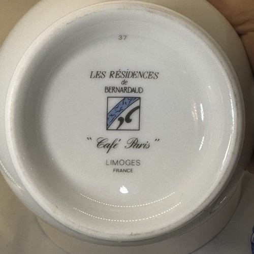 Bernardaud Porzellan Limoges France Café Paris blau individuelle Suppenschüssel mit Deckel - Bild 7 von 9