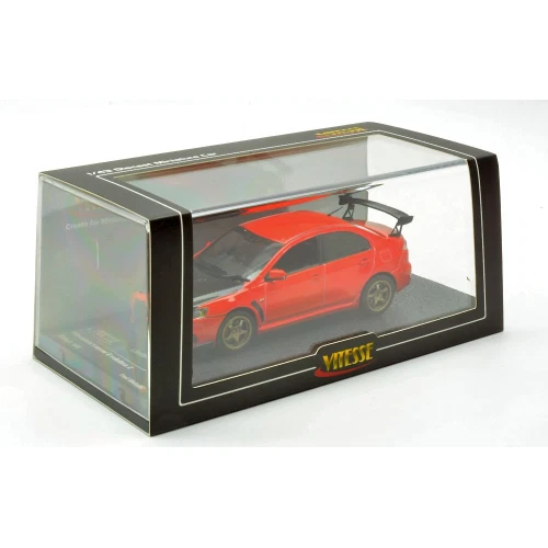 MITSUBISHI LANCER EVO X 2011 RED METALLIC 1:43 Vitesse Auto Stradali Modellino N - Immagine 3 di 3