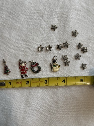 Dijes Vintage, Lote de Colgantes de Navidad Dijes Joyería Artesanal Dijes - Imagen 6 de 6