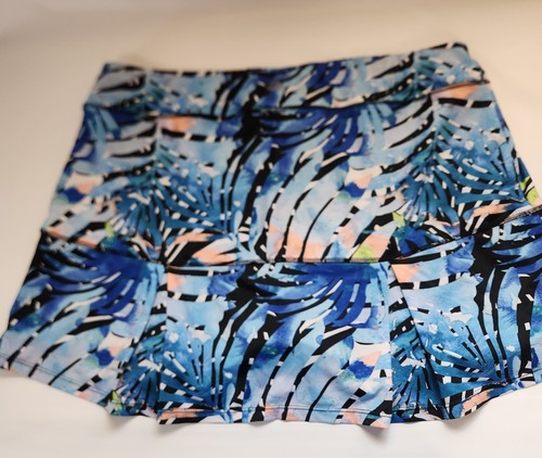 Reel Legends Skort 1X Floral Print Short Activewear Skirt Tennis Multicolor Golf - Picture 6 of 12