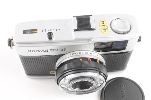 Vintage Olympus Trip 35 Compact Film Camera Working w/ D. Zuiko 40mm F/2.8 Lens - Picture 4 of 6