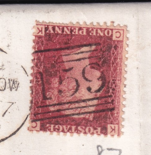 GB QV 1d Red Plates COVERS Stamps Placed Inverted or Side SCOTLAND PRICED SINGLY - Picture 52 of 53