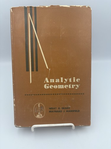 Analytic Geometry By Brady, Mansfield (1961) 1st Ed. Hardcover DJ - 第 1/11 張圖片