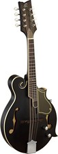 Ortega Guitars RMFE40SBK F-Style Series Arched Mandolin with F-Holes Spruce T...