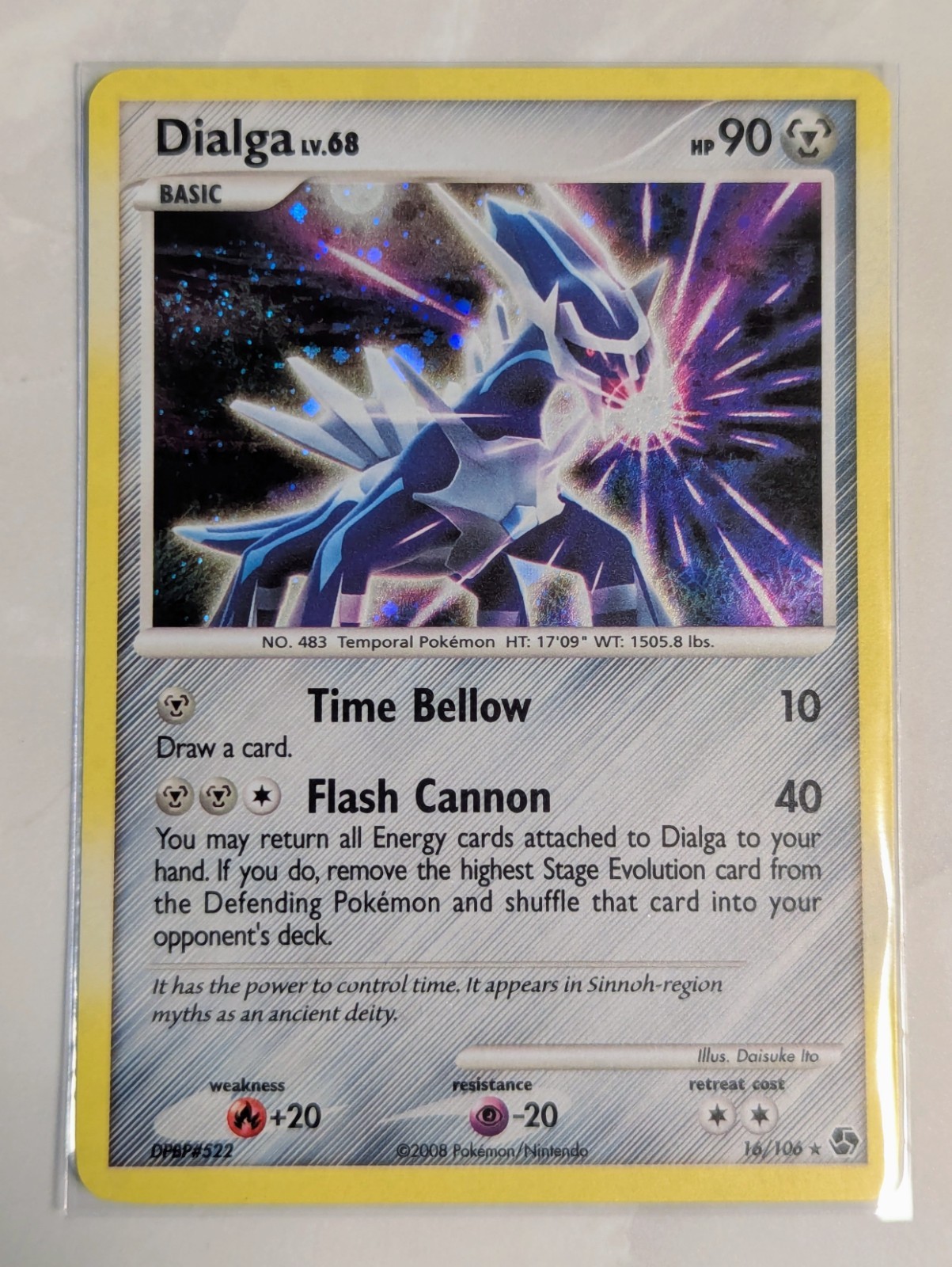 Dialga LV.68 16/106 LP | DP: Great Encounters | Pokemon TCG Cosmos Holo Rare