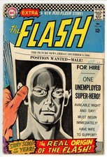 The Flash #167 DC Comic Book 1966 Origin Retold