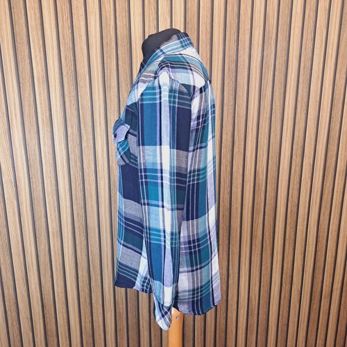 Rails Flanellhemd Damen Medium dunkelblau kariert kariert Knopfleiste - Bild 7 von 11
