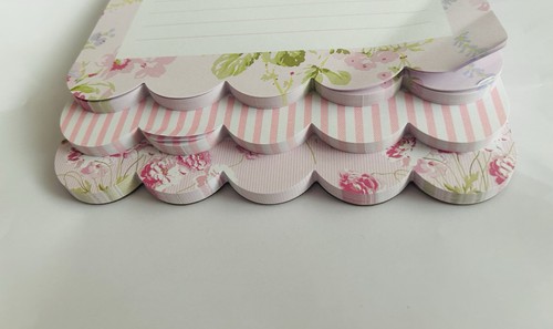 Nuovo Laura Ashley confezione da 3 blocchi appunti smerlati a strati foderati - Foto 2 di 16
