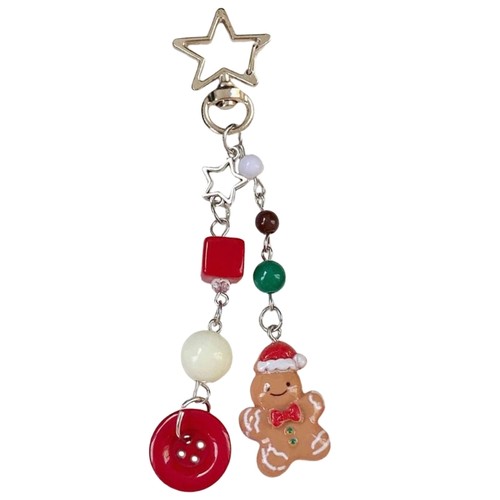 Trendy Beaded Phone Charm Christmas Themed Bag Pendant for Fashionable Women - Photo 5 sur 10