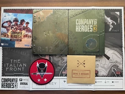 BETHESDA COMPANY OF HEROES 3 STEELBOOK PS4 PS5 XBOX PC G2 OHNE SPIEL + KARTE UND PATCH
