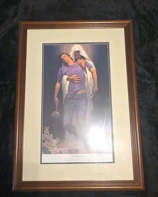 Forgiven Signed Thomas Blackshear/Ron DiCianni W/COA 28.5x20