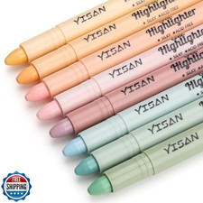 YISAN Bible Highlighter, Dry Highlighter,No Bleed, 8 Pastel Colors,70627