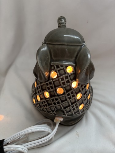 Elephant Wax Warmer Accent Light Trunk Up Gray Nightlight Animal Tart Candle - Picture 3 of 10