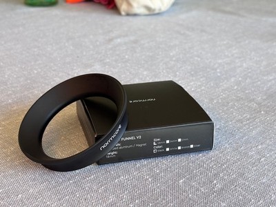 Normcore 58mm Espresso Dosing Funnel V2 Magnetic Portafilter Ring Black