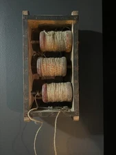 Vintage Wooden Sewing Spool  Holder ￼￼