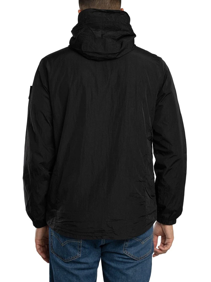 Weekend Offender Herren Techniker-Gesichtsmaskenjacke, Schwarz - Image 3 of 4