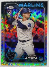 2024 Topps Chrome Logofractor Edition  - Jacob Amaya #92 (RC) Miami Marlins
