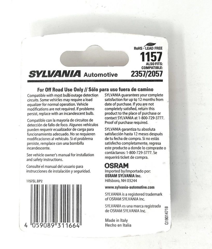 Sylvania Automative LED 1157~También 2357/2057~2 Lámparas-¡NUEVO! Foto 2 de 2