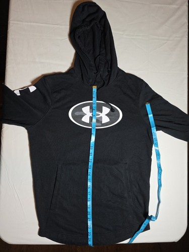 Under Armour-Small Youth Black Hoodie Sweatshirt (I028) - Picture 3 of 7