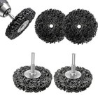 5pk 3" Paint Stripping Disc Drill Attachment, Rust Removal Wheel Kit Metal BBQ