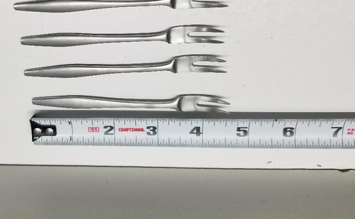 Vintage Dansk MCM Set 7 Meeresfrüchte Cocktail Gabeln Dänemark - Bild 2 von 3