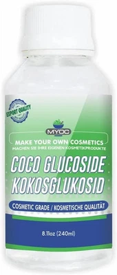 Myoc Coco-Glucoside, Natural Surfactant for Skin, Shampoo, Body Wash, Shower Ge