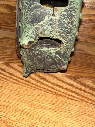 Lanterna a mano vintage giapponese vecchia nautica in ghisa PESANTE rara bellissima - Foto 8 di 8