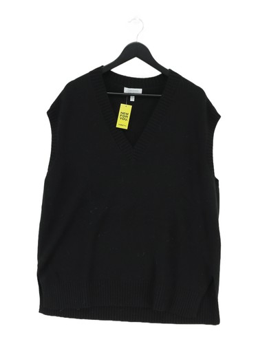 & Other Stories Women's Jumper L Black Polyamide with Cotton, Wool V-Neck Vest - Bild 1 von 5