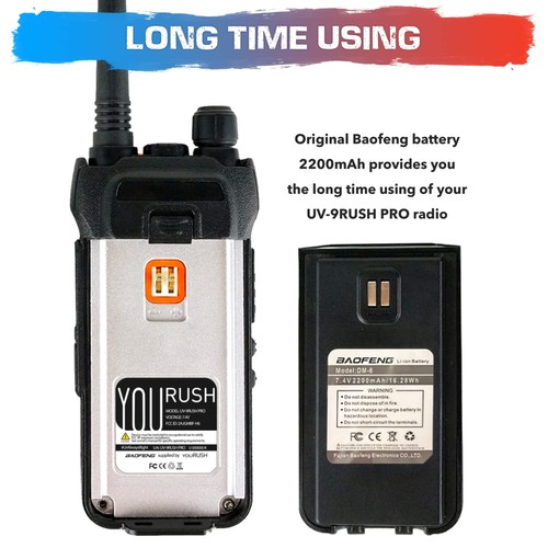 UV-9Rush Pro 10 watt ham Radio Handheld (Upgraded BF-H5) Two Way Radio UHF/VH... - Picture 5 of 8