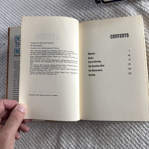 POUL ANDERSON 4 vintage Science Fiction HC lot Avatar, Mirkieim, Beyond, Ghost - Bild 15 von 15