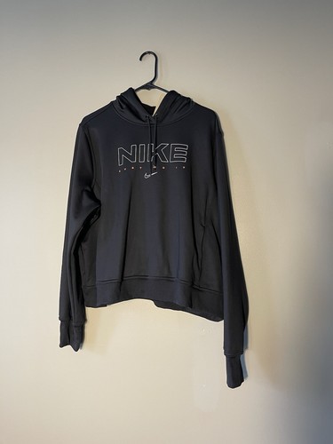 Nike Damen Sport Training Hoodie Sweatshirt Daumenloch 2XL schwarz neu UVP 75 $ - Bild 2 von 6
