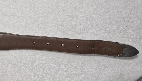 Onyx By Brighton Leather Belt 36 Black/Brown Braided Pinion Hills Inlay 12200 - Picture 5 of 8