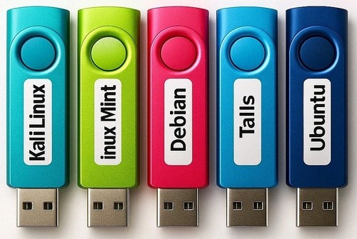 5 Pack Bootable USB Operating Systems. Kali,Tails,Mint,Ubuntu,Debian - Picture 3 of 5