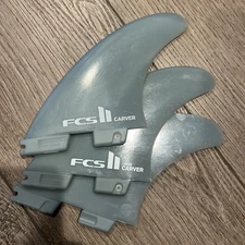 FCS II Carver Glass Flex Thruster Tri Fin Set Large