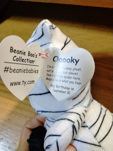 Ty Halloweenie Beanie Ooooky 2024 Halloween 6 Inches NEW Plush Toy - Picture 4 of 6