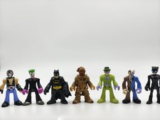 Fisher Price Imaginext DC Super Friends Batman With Villains Lot Of 7 Figures