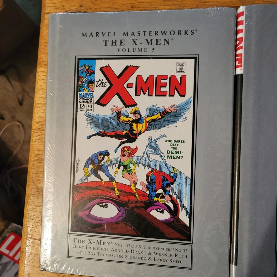 Marvel Masterworks Vol 5 & 6 The X-Men 43-66 Roy Thomas Neal Adams Raro Nuevo Sello Foto 3 de 4