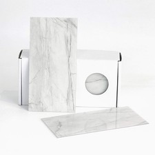 Peel and Stick Backsplash Large Bathroom Subway Tiles,Kitchen Shower Wall Sti...