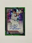 2024 Bowman Chrome Travis Bazzana Auto /99 1st Bowman Green Refractor Guardians