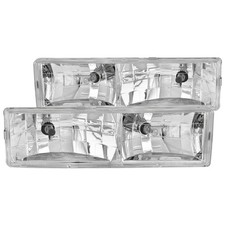 Anzo 111004 Headlight For Chevrolet C1500 88-98 Left & Right Side Chrome Housing