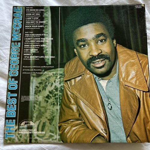 GEORGE McCRAE LP ' THE BEST OF GEORGE McCRAE ' 1975  Jayboy UK good+ VINYL - Afbeelding 2 van 6