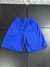 Starter Shorts Boys 2XL 18 Blue Mesh Athletic Basketball Training Gym Elastic