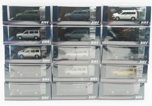 Furgoneta Toyota Probox HJ 1/64 con portaequipajes blanco diecast modelo coche juguete - Imagen 5 de 5