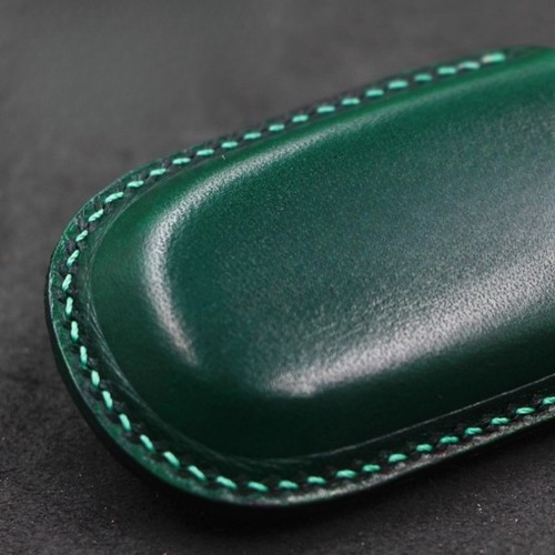 Genuine Leather Car Key Fob Case Cover Bag For Jeep Grand Chrysler Dodge Charger - Picture 9 of 17