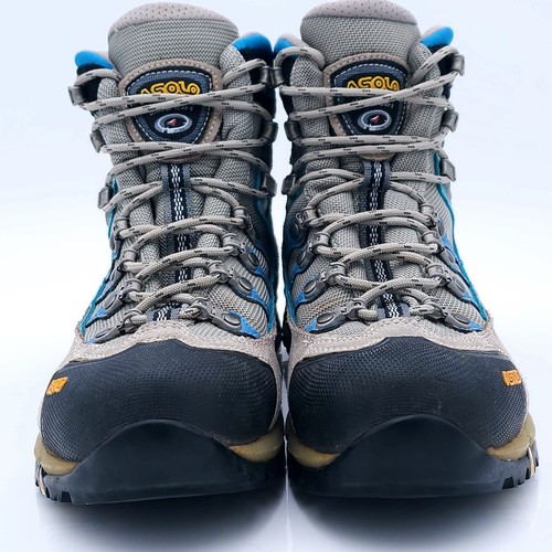 Asolo Atlantis GTX graue wasserdichte Damen-Wanderstiefel aus Leder US-Größe 8,5 - Bild 5 von 17