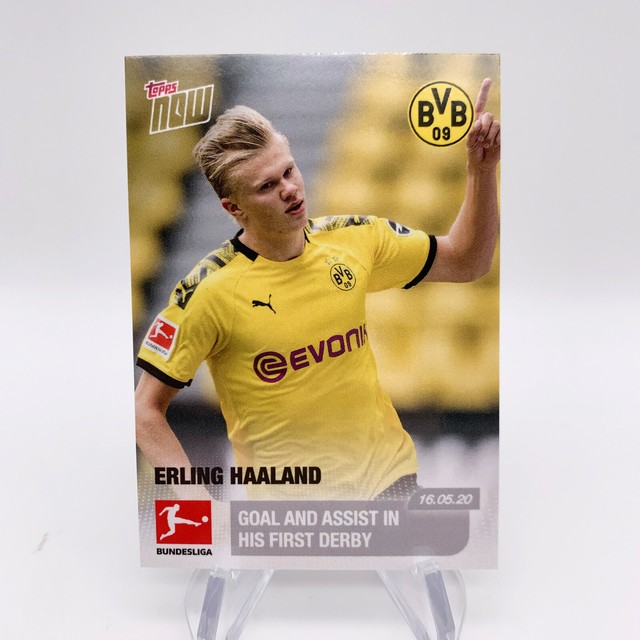 Erling Haaland Dortmund 2020 TOPPS NOW BUNDESLIGA #144 ...