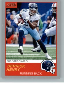 details about 2019 score football scorecard 77 derrick henry tennessee titans football scorecard